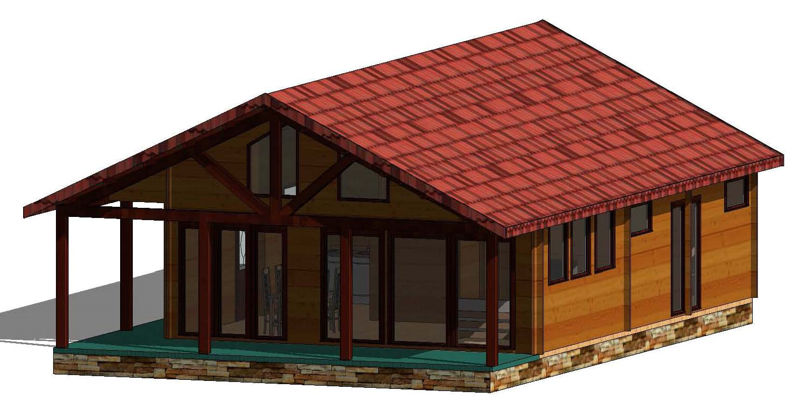 Plano 2 de casa Irrueta de 100 m2.