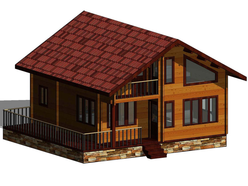 Plano 1 de casa Toledo de 125 m2.