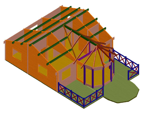 Plano 3 de casa Vitoria de 68 m2.